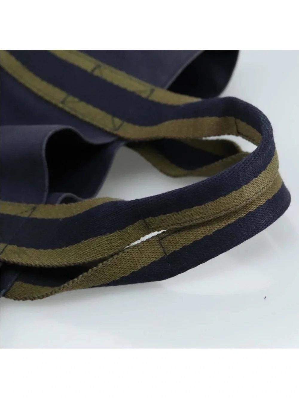 HERMES Fourre Tout cabas Tote Bag Canvas Navy
